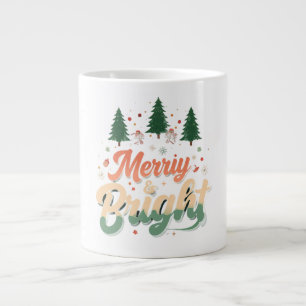 Merry & Bright Jumbo Tasse