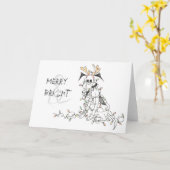 Merry & Bright Karte (Gelbe Blume)