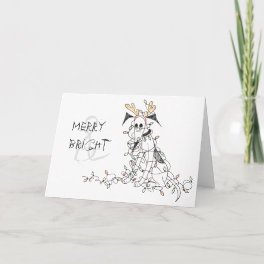 Merry & Bright Karte (Vorderseite)