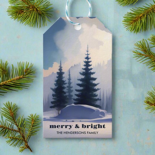 Merry & Bright l Clean Water Pine Trees Geschenkanhänger