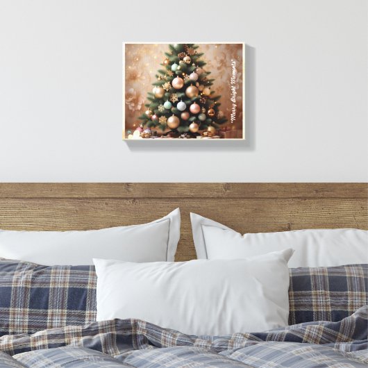 "Merry & Bright" Leinwanddruck (Insitu (Schlafzimmer))