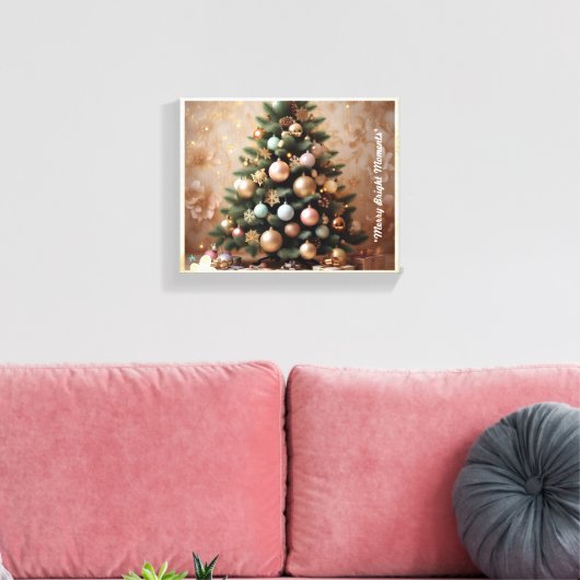 "Merry & Bright" Leinwanddruck (Insitu (Wohnzimmer))