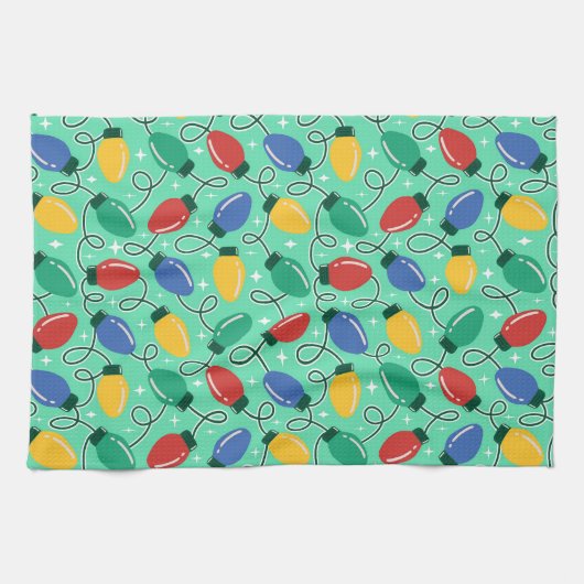 Merry & Bright Lights Geschirrtuch (Horizontal)