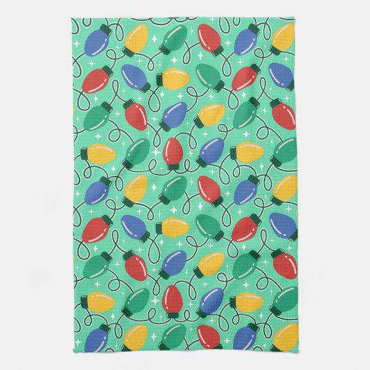 Merry & Bright Lights Geschirrtuch (Vertikal)