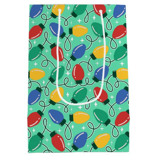 Merry & Bright Lights  Mittlere Geschenktüte (Rückseite)