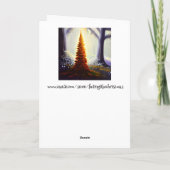 Merry & Bright | Little Lit Up Weihnachtsbaum Karte (Rückseite)