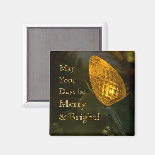Merry & Bright Magnet (Vorderseite/Rückseite)