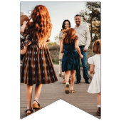 Merry + Bright Marquee Bunting Banner - Blau (Zweite Fahne)