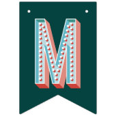 Merry + Bright Marquee Bunting Banner - Green (Dritte Fahne)