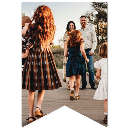 Merry + Bright Marquee Bunting Banner - Lila (Zweite Fahne)