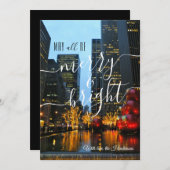 Merry & Bright Midtown NYC Fotoshop Weihnachten (Vorne/Hinten)