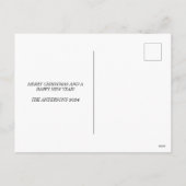 Merry & Bright Minimal Foto Weihnachten (Rückseite)