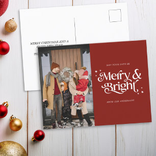 Merry & Bright Minimal Foto Weihnachten