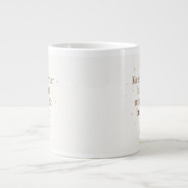 Merry & Bright | Minimalist Christmas Quote mug Jumbo-Tasse