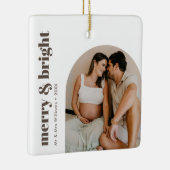 Merry & Bright Minimalistisch Arch Frame Boho Chic Keramikornament (Rechts)