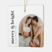 Merry & Bright Minimalistisch Arch Frame Boho Chic Keramikornament (Links)