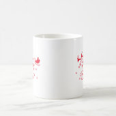 Merry & Bright mit Santa & Sleigh Coffee Tasse (Mittel)