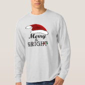 Merry & Bright mit Weihnachtsmannmütze, ZSSPG Lang T-Shirt (Vorderseite)