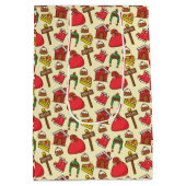 Merry & Bright Mittlere Geschenktüte (Rückseite)