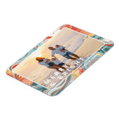 Merry & Bright Modern Liquid Marble Foto Holiday Magnet (Linke Seite)