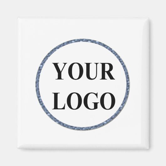 Merry Bright Modern Niedliches Weihnachtslogo Magnet (Vorne)