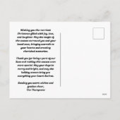 Merry & Bright Modern Type Mix Holiday Postkarte (Rückseite)