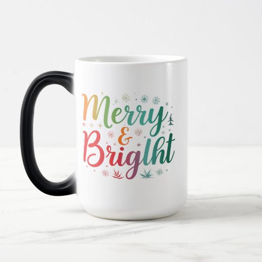 Merry & Bright Morphing Tasse - 15 oz (Links)