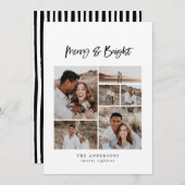 Merry & Bright Multi-Foto Weihnachten (Vorne/Hinten)