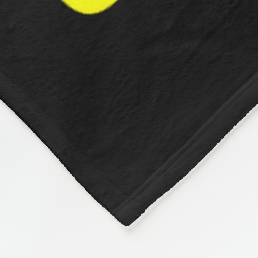 Merry Bright Navy Blue Yellow Gift Fleecedecke (Ecke)