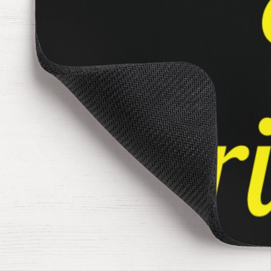 Merry Bright Navy Blue Yellow Gift T Shirt Mousepad (Ecke)