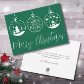 Merry Bright Niedlich Christmas Feiertagskarte