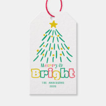 Merry & Bright Niedlich Hand Zeichnete Weihnachtsb