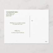 Merry Bright Niedlich Modernes Foto Weihnachten (Rückseite)