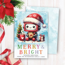 Merry & Bright Niedlich Robot Weihnachten