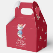 Merry & Bright Nutcracker Mouse Favor Box Geschenkschachtel (Vorderseite)