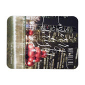 Merry & Bright | NYC Christmas City Lights Foto Magnet (Horizontal)