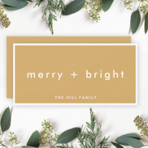 Merry + Bright | Ocher Mustard Gold Christmas