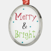 Merry & Bright Ornament Aus Metall (Links)