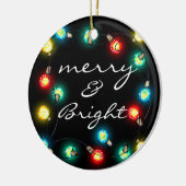 Merry & Bright Ornament - Weihnachtsbeleuchtung De (Links)