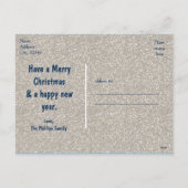 Merry & Bright Ornaments Urlaub Winter Postkarte (Rückseite)