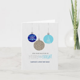 Merry & Bright Ornaments Urlaubskarte Feiertagskarte