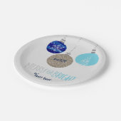 Merry & Bright Ornaments Weihnachten Weihnachten T Pappteller (Schrägansicht)