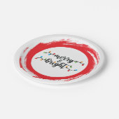 Merry & Bright Pappteller (Schrägansicht)