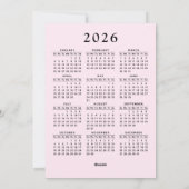 Merry & Bright Penguin Ice Skater Rosa Weihnachten (Rückseite)