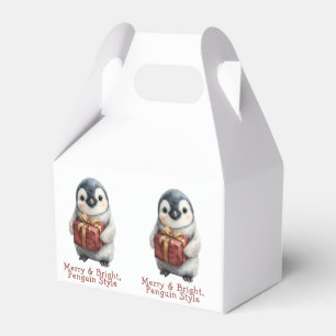 Merry & Bright Penguin Weihnachten Geschenkschachtel