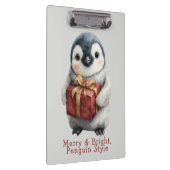 Merry & Bright Penguin Weihnachten Klemmbrett (Rechts)
