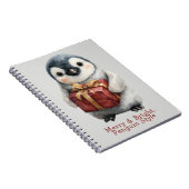 Merry & Bright Penguin Weihnachten Notizblock (Rechte Seite)