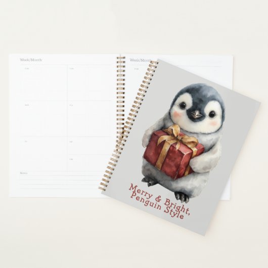 Merry & Bright Penguin Weihnachten Planer (Anzeige)