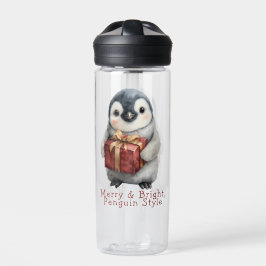 Merry & Bright Penguin Weihnachten Trinkflasche