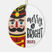Merry & Bright personalisiert Keramik Ornament (Links)